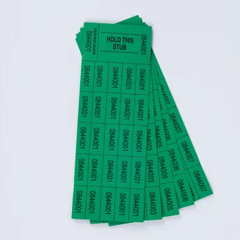 Penny Sale Tickets (3.2 x 9") - 500 Sheets/Pack - Green