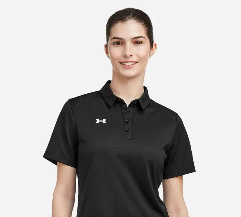 woman wearing custom branded apparel